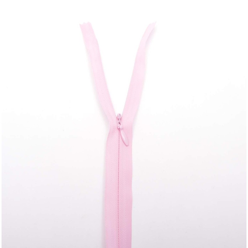 Trimz Adjustable Invisible Zip, Pink, 60cm