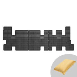 FROGUM EL Toro Rubber Mats All Year Round Set of Car Floor Mats for Ford Tourneo Custom III 2012-2021, for Ford Transit Custom 2012-2021 | Durable Rubber Material | 1.5 cm Protective Edge