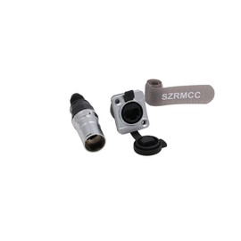 SZRMCC RJ45 Waterproof Connector Metal Plug Socket IP65 Ethernet Panel Mount Shielded Waterproof Network RJ45 Connector (1set RJ45 Plug+Socket)