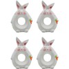 Hand Painted Ceramic Christmas Napkin Rings (Set of 4) (Easter
