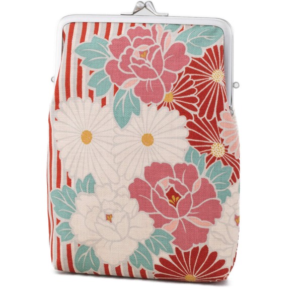 Floral Buckle Coin Purses (Kiss Lock Small Makeup Bag Oval)
