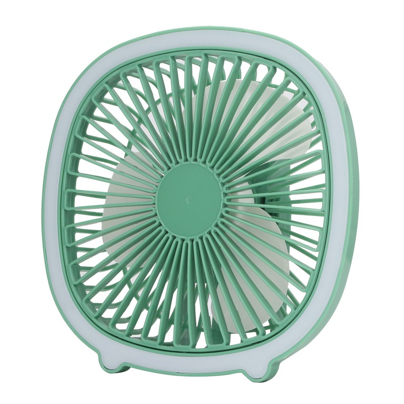 Desktop Fan Power Adjustable Low Noise Rechargeable Mini Portable Vertical