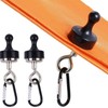 XiXiYang Magnet Camping Hooks,Magnet Hanger D Shape Tent Buckles for