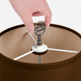 2 Packs Small Lamp Shades Decoration, Brass Small Lampshade Lamp Finial Cap Knob, Tiny Lampshades Finial Decorations for Bedside, Home Decorations, Dragonfly Pattern