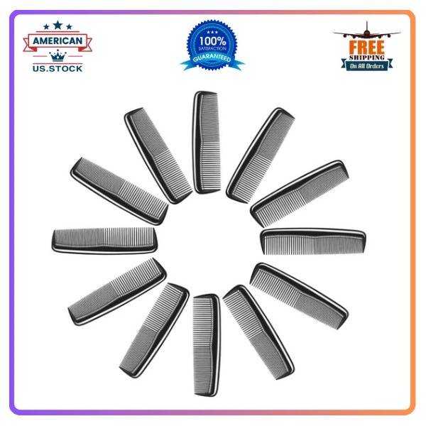 12 Pieces Pocket Hair Combs, 5 Combs for Men &