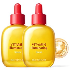 2PCS Sérum Nocturno con Retinol y Vitamina para Rostro - Serum facial Night Repair Retinal 30 ml - con Niacinamida, Péptidos y Ácido Hialurónico, Tratamiento Facial para Piel Brillante