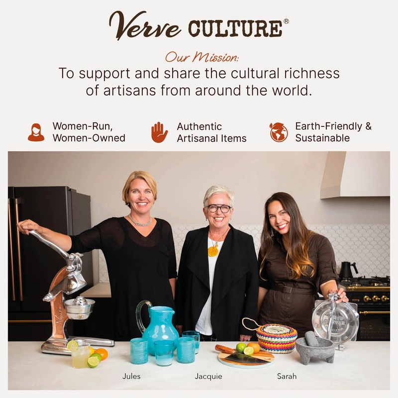 Handcrafted Mexican Hot Chocolate Jug by Verve CULTURE, Clay Chocolatera,