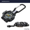 CREFER AZ-CB-AD079-BKG Pocket Watch, Carabiner Watch, Digital, Analog, Waterproof, Stopwatch