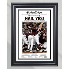 2021 Mississippi State Bulldogs College World Series Champion - 'HAIL YES!' - Color: Poster, size: 8x12 inch (20cm x 30cm)