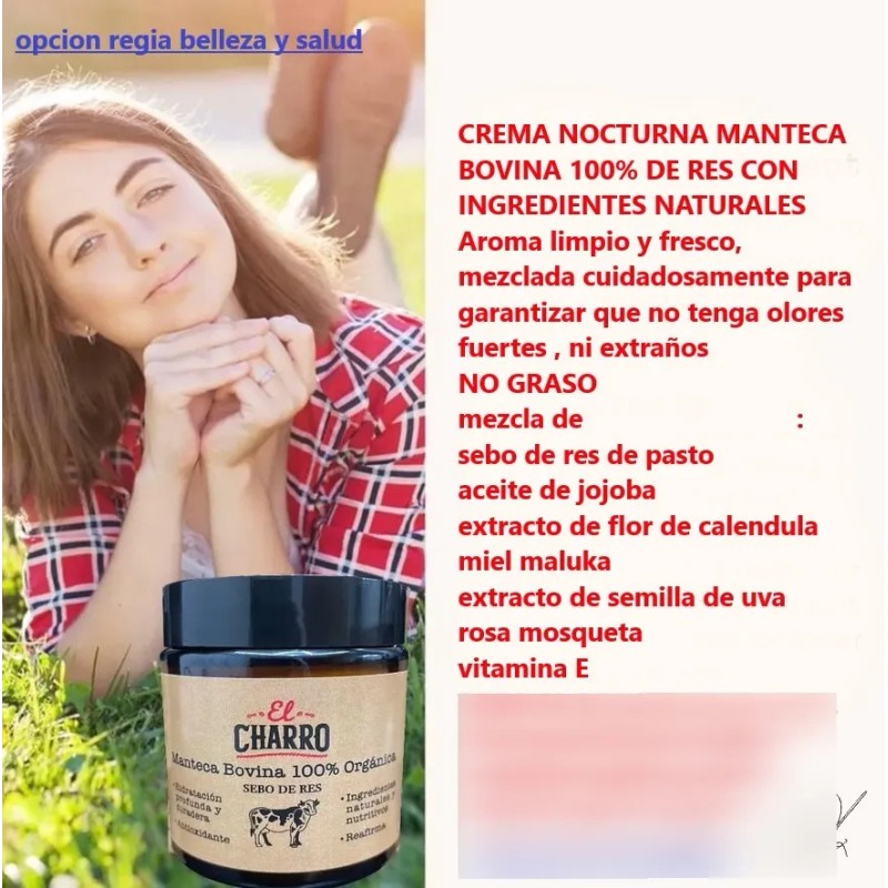 Balsamo Sebo Bovino Humectantede Noche Facial Envio Gratis