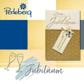 Perleberg Anniversary Card I Lifestyle Collection I High-Quality Cards for Anniversary with Gold Lettering I Congratulations Card Anniversary I Loving Anniversary Card I Card Anniversary Card in 11.6