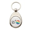 HUURAA Keyring Love & Peace Love Pendant with Peace Motif