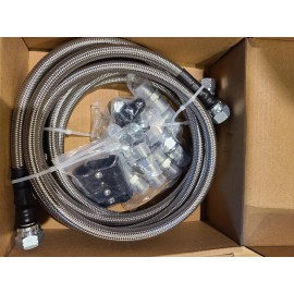 6AN 70" Transmission Fluid Oil Cooler PTFE Hose Line kit For GM Chevy 4L80E US