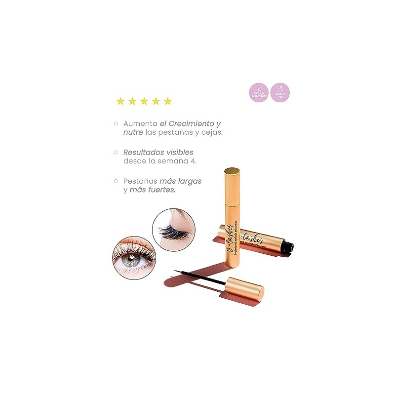 B-LASHES suero de origen natural para el crecimiento y fortalecimiento