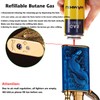 Torch Lighter,Relief Crocodile Magic Dual Flame Lighter with Adjusting Flame