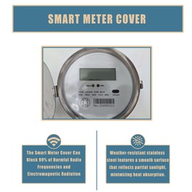 Faraday Cage for Smart Meter Cover E mf Blocker for Home Electric Meter Cover Shield Made with 304 Metal E mf Shield R adiation Protection