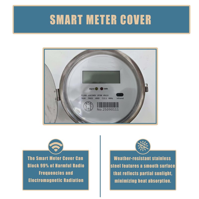 Faraday Cage for Smart Meter Cover E mf Blocker for