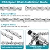 Bicycle Chains, 1/2 x 3/32 Inch 116 Links, 6/7/8 Speed