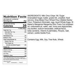 Poppie's Dough Assorted Gourmet Crispy Cookie Gift Pack: (2) Milk Chocolate Chunk & (2) Milk Chocolate Lace Pecan Cookies