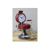 Venture Vehicles Ltd Barber's Chair Novelty Desk Clock | RED