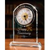 Sttokilly 25th Wedding Anniversary K9 Crystal Quartz Clock,25 Years of