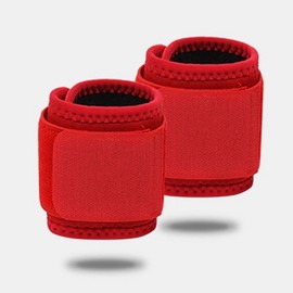 Premium Quality Fitness Compression Wrist Support Brace Tennis Wristband (Red)