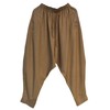 CLANMILUMS Men's Cotton Harem Pants Casual Loose Hippie Drop Crotch