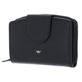 Golden Head Polo RFID Protect Zipped Ladies Purse Wallet Black, black, rfid wallet