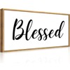 Blessed Wall Decor - Framed Farmhouse Blessed Sign - 20x40