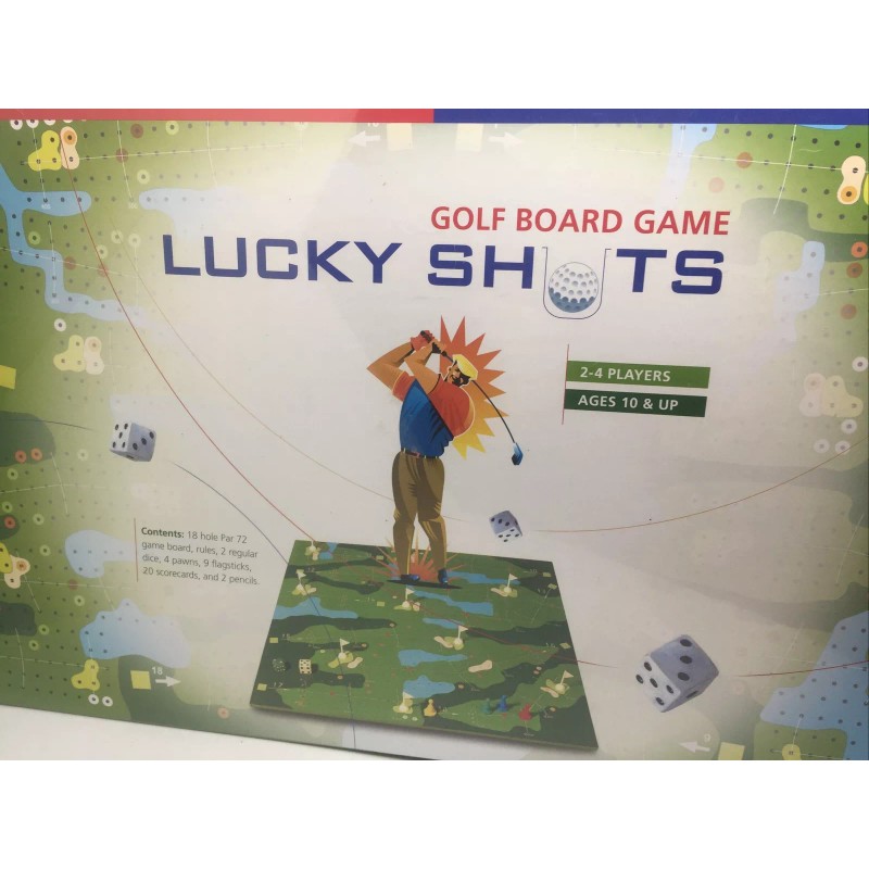 Lucky Shots Golf Board Game 2-4 Players AGES 10+ 18