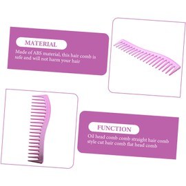 Ipetboom 3pcs Men's Hair Styling Comb Wide Tooth Detangler Barber Oil Gentle on Hair No Pulling Styling Brush for Salon Use