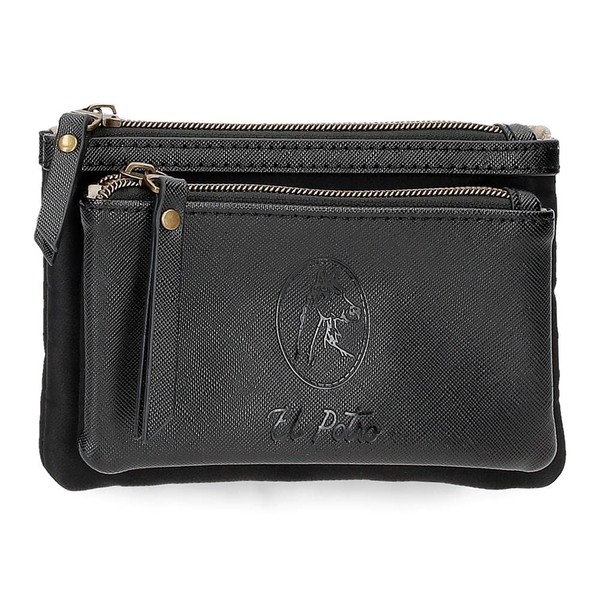 El Potro Lana Wool Toiletry Bag, Black, 17 x 9