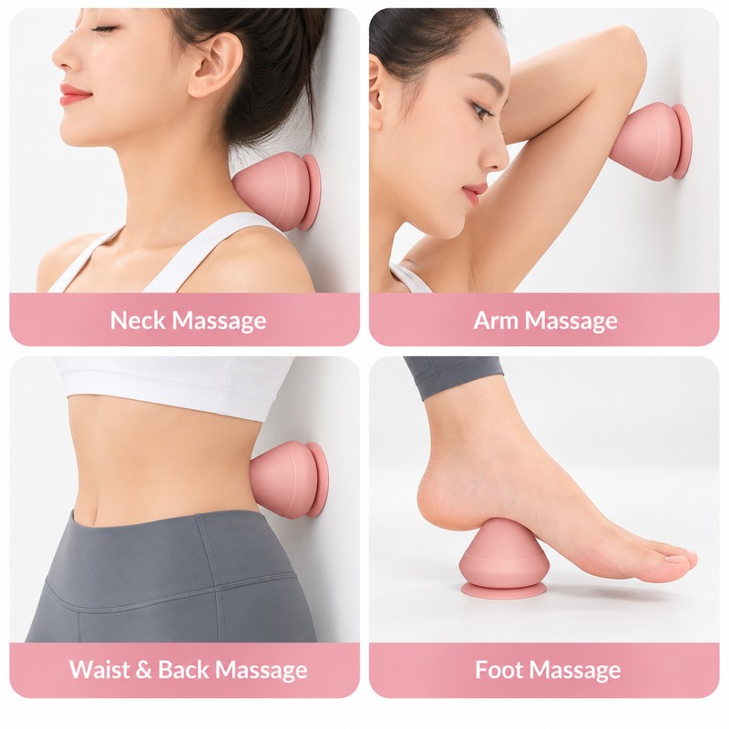 Silicone Massage Cone for Full Body Self-Massage – Portable Tool