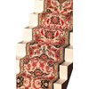 Melody Jane Dollhouse Woven Stair Carpet Runner Red Green Miniature