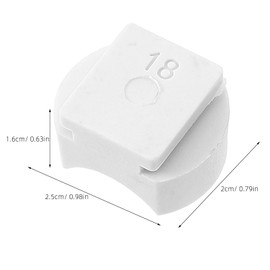 TOPPERFUN 2sets Ring Bending Machine Ring Bender Small Dies DIY Ring Bender Dies Maker Dies Ring Bender Tool for Spoon Rings Heavy Duty Dies Accessory for Ring Bending White Plastic 6pcs*2