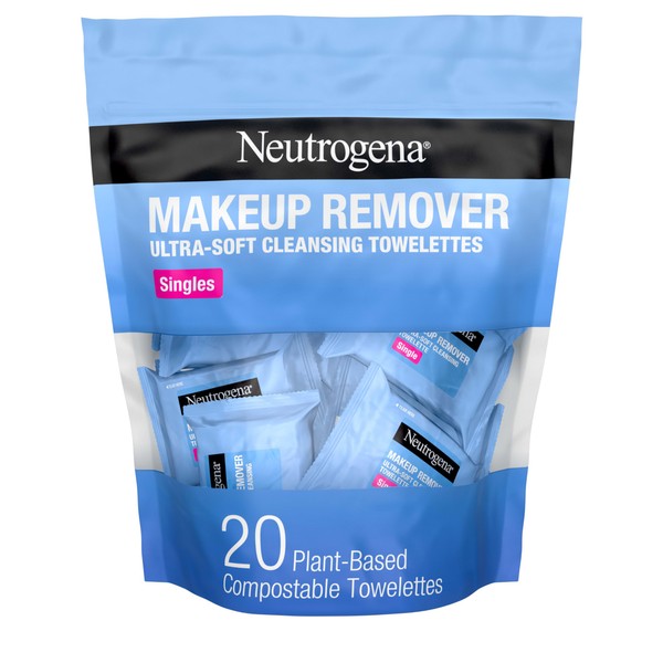Neutrogena Makeup Remover Wipes Singles, Individually Wrapped Face Wipes, Daily
