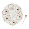 Mud Pie Oyster Server Set; server 10 1/2" dia |
