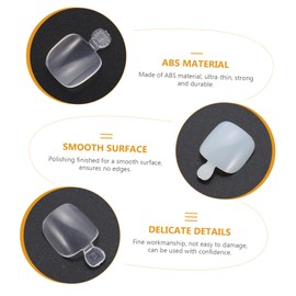 minkissy Press Toe Nail Tips 200pcs Fake Nails for Manicure Decorative Supplies