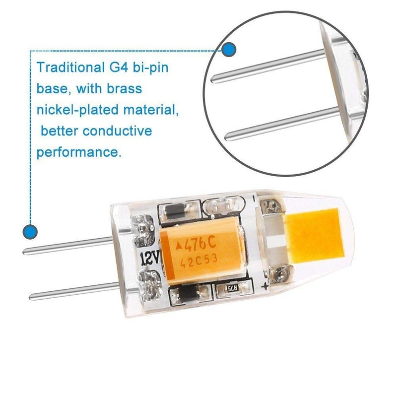 Lxcom Lighting G4 LED Bulb 1W 12V LED Light Bulb