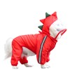 SEIS Dog Raincoat Hooded Dinosaur Rain Wear Waterproof Frog Poncho