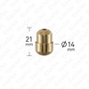 ElekTek Premium Brass Bathroom Light Pull Cord Switch Kit -