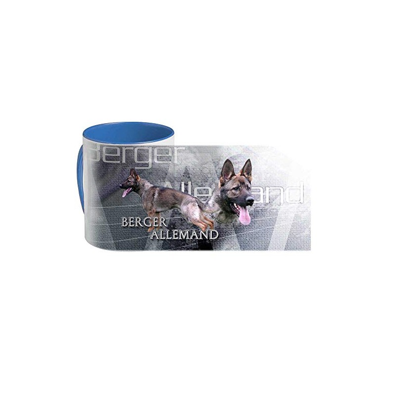Cups (B) Bleu Dog German Shepherd