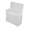 Rutin Chicken Feeder Automatic Clear Acrylic Bird Cage Feeder for