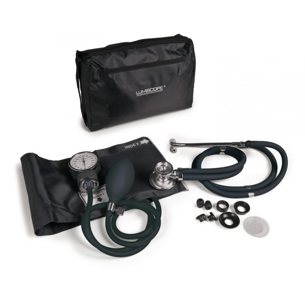 Graham-Field 100-040BK Lumiscope Professional Blood Pressure Kit, Stethoscope, Manual BP Cuff, Sphygmomanometer, Black