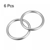 sourcing map 316 Stainless Steel Round Ring Welded O-Rings 30mm(1.18")