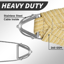 Royal Shade Heavy Duty 8' x 12' Grey Sun Shade Rectangle Pro Ring Shade Sail, 260 GSM Commercial Grade UPF50 Sunshade, Reinforced Corners & Edges - 5 Years Warranty (We Make Custom Size)