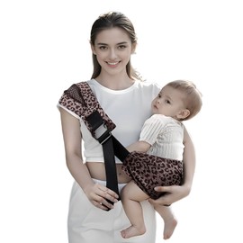 Baby Sling, Front Facing Baby Carrier, Comfortable Design, Pink Leopard Print, 40cm x 30cm, Ideal for 1-2 Year Old