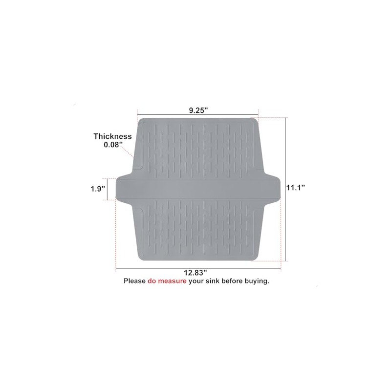 Sink Saddle, Kitchen Sink Mat, Divider Protector Mat, Silicone Protector