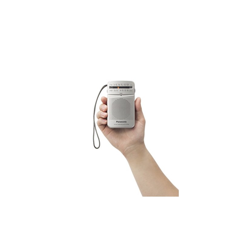 Panasonic RF-P50A-S FM/AM 2-Band Radio, Silver