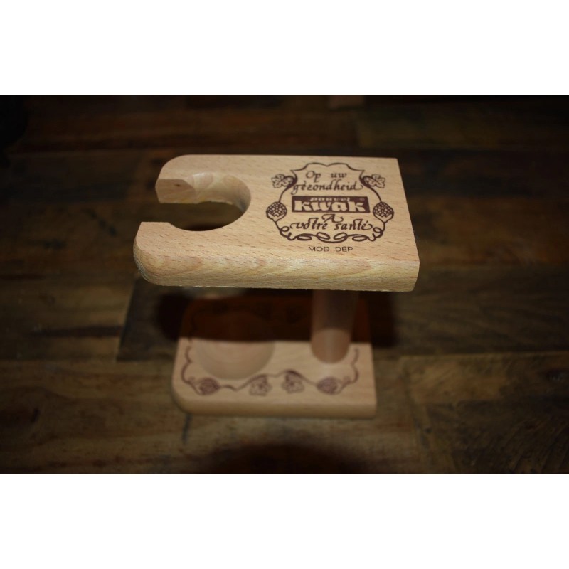 Pauwel Kwak Beer Wooden Beer Glass Stand Man Cave Bar